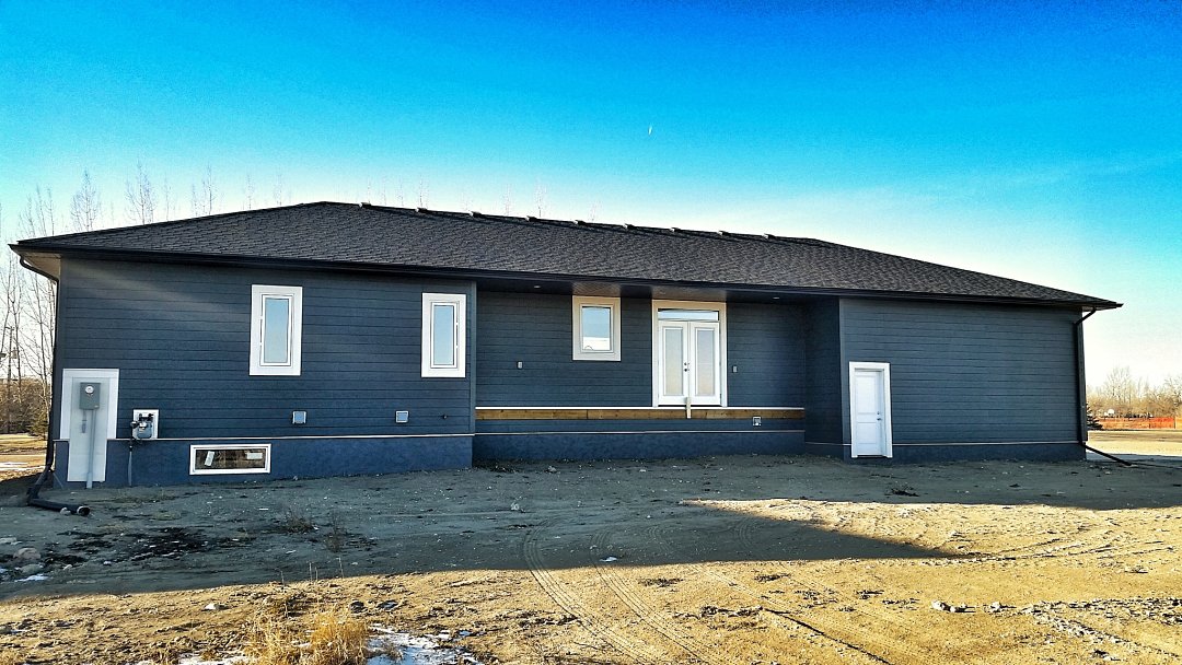 Fiber cement siding & acrylic parging
