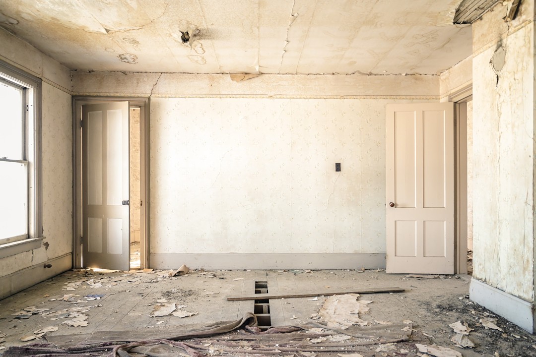 Interior renovation in progress