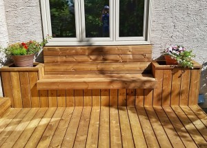 Custom Brown Pressure Treated Deck